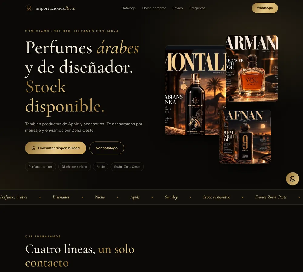 Catálogo de Importaciones Ricco